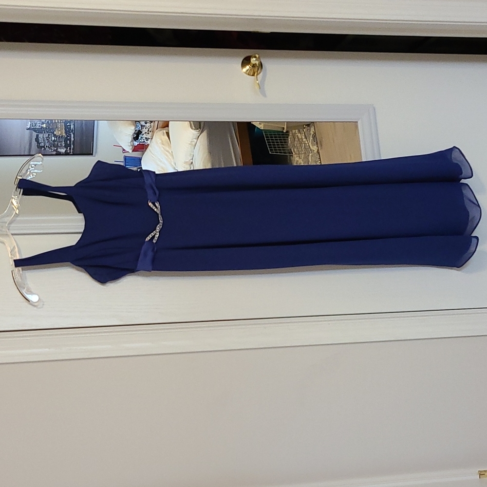 Formal black tie dress, mother of the bride/groom chiffon dress
